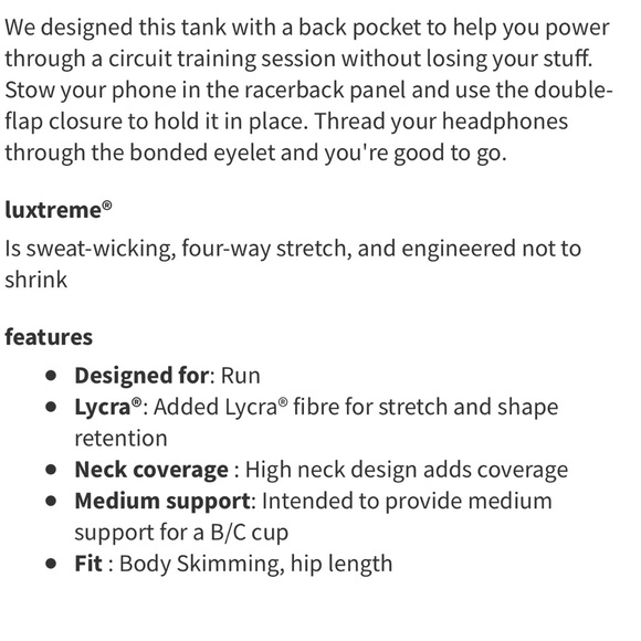 Lululemon Final Lap Tank - Picture 5 of 6